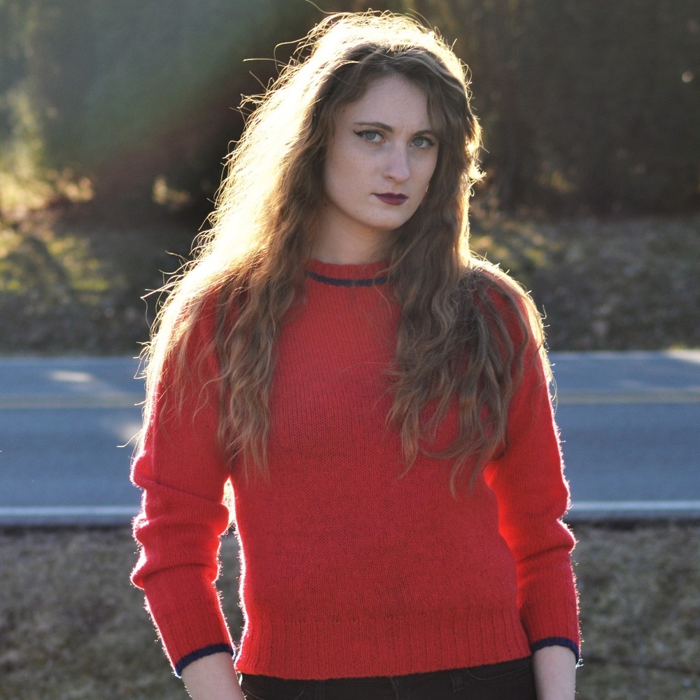 Vintage Red Sweater Size S-M